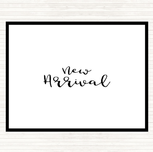 White Black New Arrival Quote Dinner Table Placemat