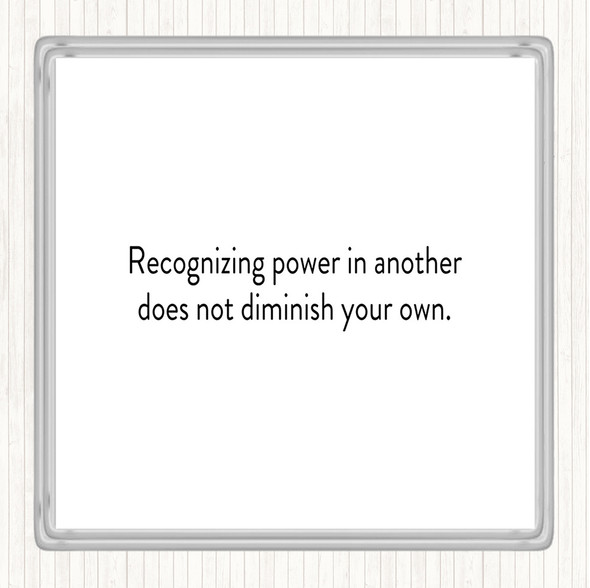 White Black Power In Another Quote Drinks Mat Coaster