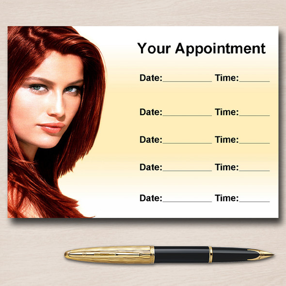 Salon Hair Hairdresser Personalised Appointment Cards