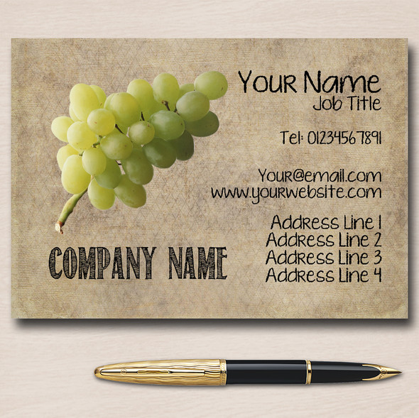 Grapes Personalised Business Cards