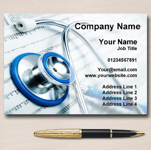 Doctor Nurse Surgeon Hospital Surgery Personalised Business Cards