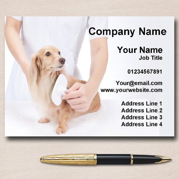 Dog Cat Animal Groomer Grooming Service Personalised Business Cards