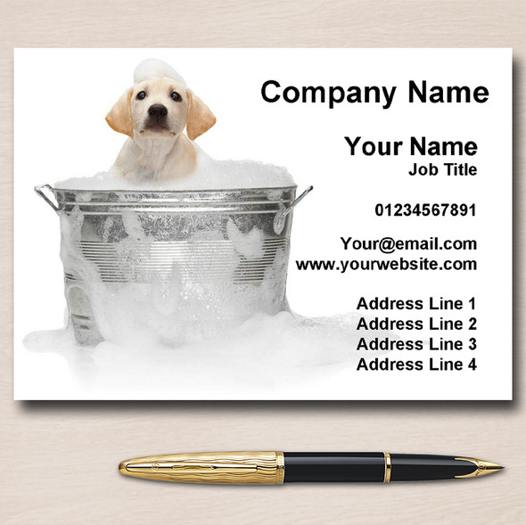 Dog Grooming Groomer Personalised Business Cards