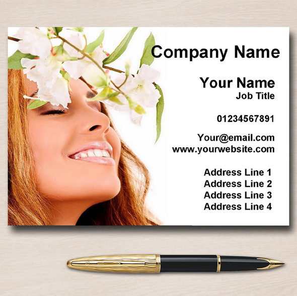 Spa Treatment Beauty Hair Nails Massage Personalised Business Cards