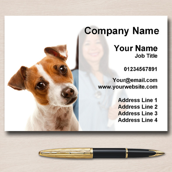 Vet Veterinary Dog Personalised Business Cards