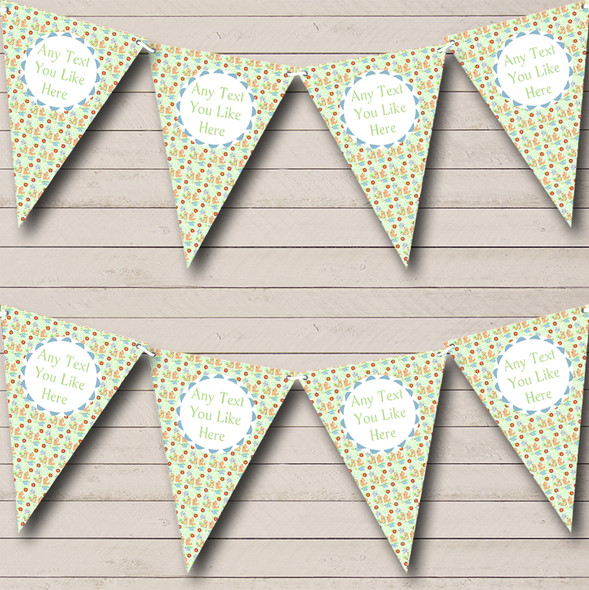 Baby Sweet Birds Personalised Children's Birthday Party Bunting