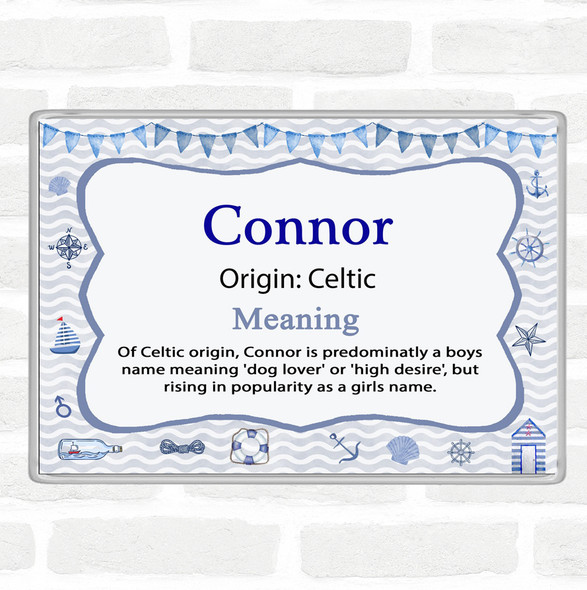 Connor Name Meaning Jumbo Fridge Magnet Nautical