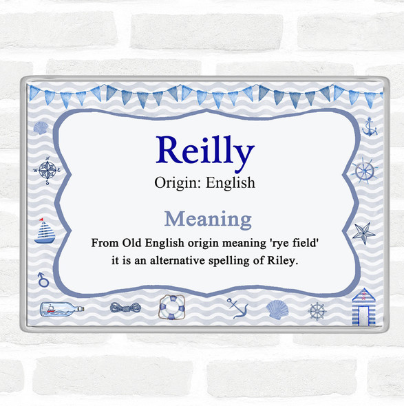 Reilly Name Meaning Jumbo Fridge Magnet Nautical