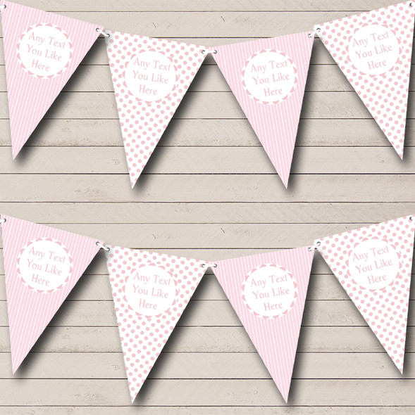 Girl Pink Dots And Stripes Welcome Home New Baby Bunting