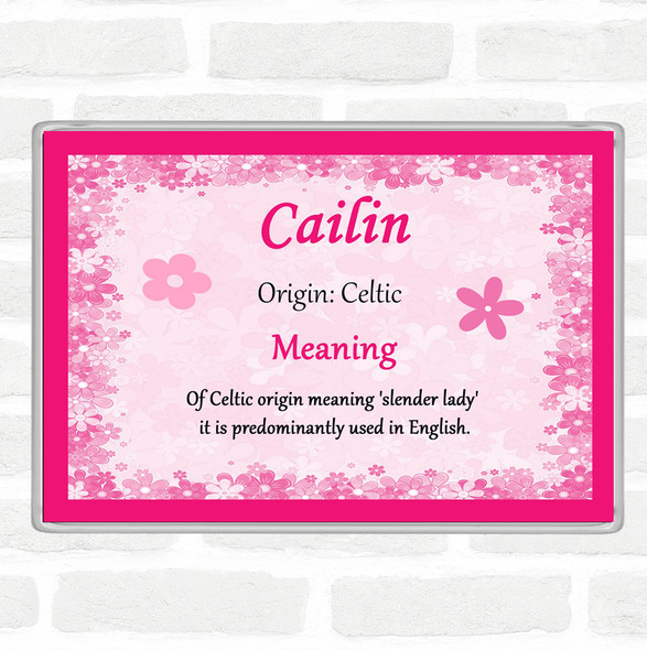 Cailin Name Meaning Jumbo Fridge Magnet Pink