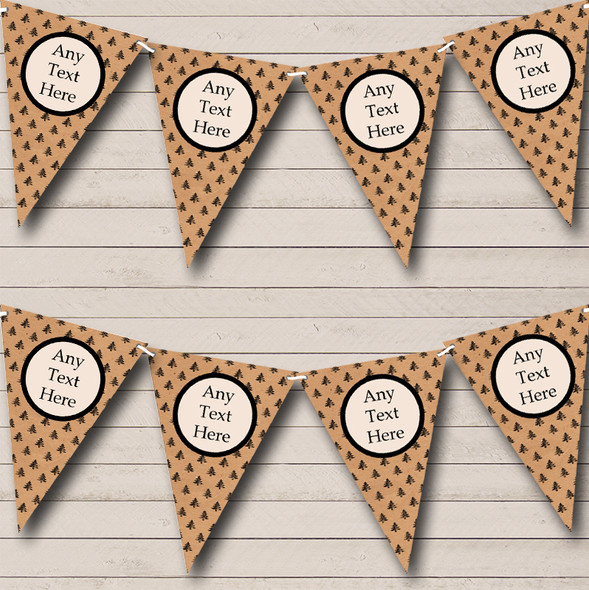 Xmas Trees Personalised Christmas Bunting