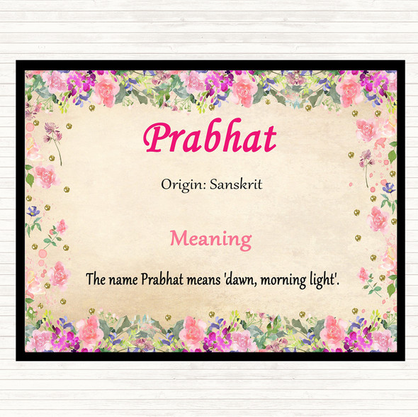 Prabhat Name Meaning Mouse Mat Pad Floral