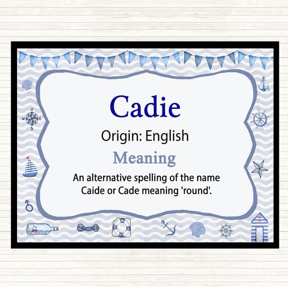 Cadie Name Meaning Mouse Mat Pad Nautical