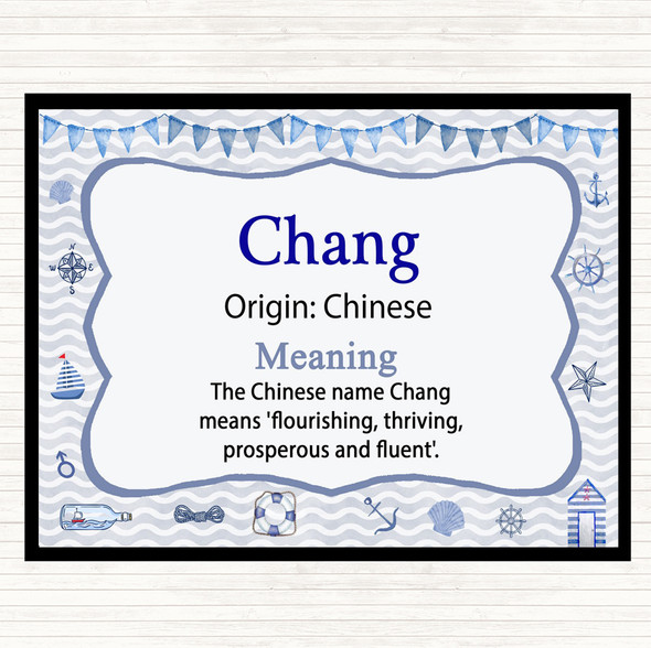 Chang Name Meaning Mouse Mat Pad Nautical