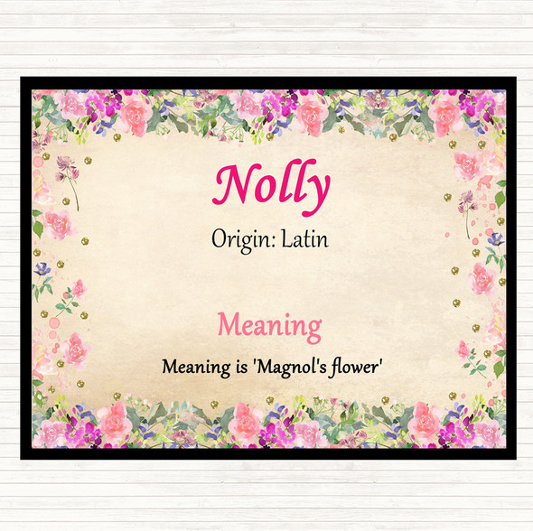 Nolly Name Meaning Dinner Table Placemat Floral