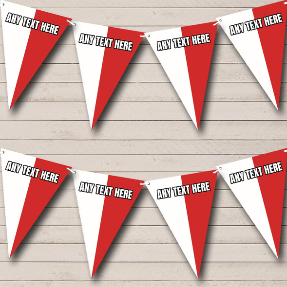 Polish Flag Poland Personalised Birthday Party Bunting