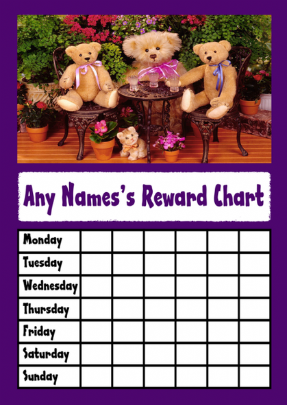 Teddy Bears Picnic Star Sticker Reward Chart