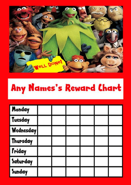 The Muppets Star Sticker Reward Chart