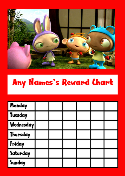 Waybuloo Star Sticker Reward Chart
