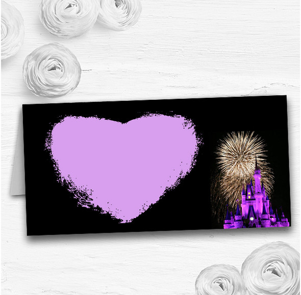 Disney Castle Fireworks Wedding Table Seating Name Place Cards