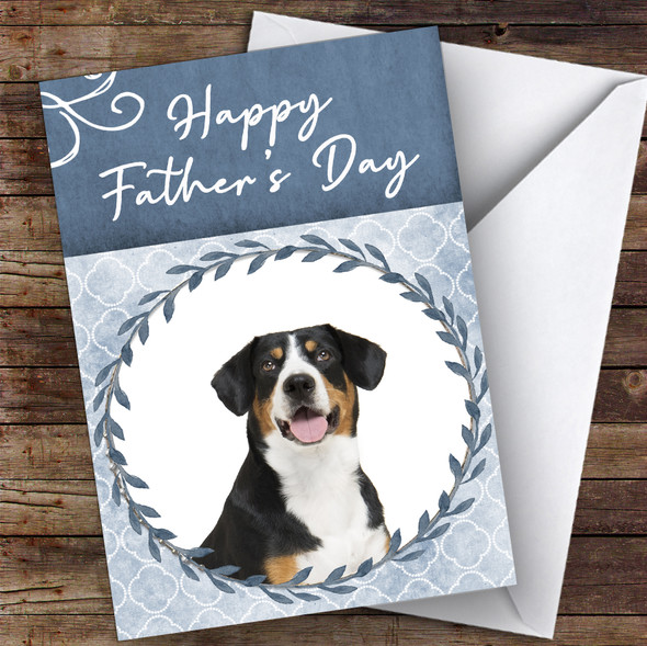 Entlebucher Mountain Dog Traditional Animal Personalised Father's Day Card