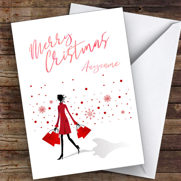 Shopping Xmas Card Hobbies Personalised Christmas Card