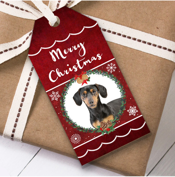 Dachshund Dog Christmas Gift Tags