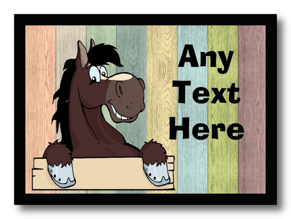 Bay Horse Coloured Personalised Dinner Table Placemat