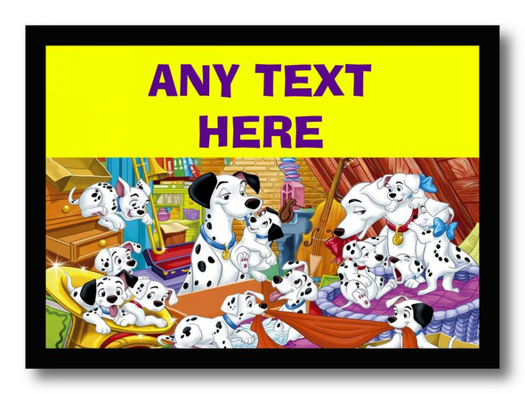 101 Dalmatians Personalised Dinner Table Placemat