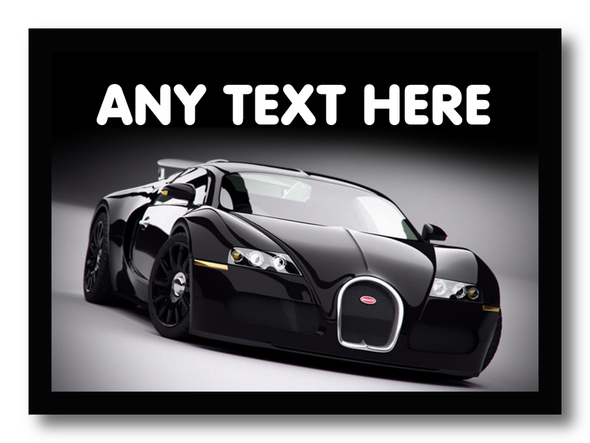 Bugatti Car Personalised Dinner Table Placemat