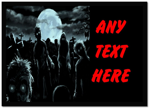 Scary Zombies Personalised Dinner Table Placemat