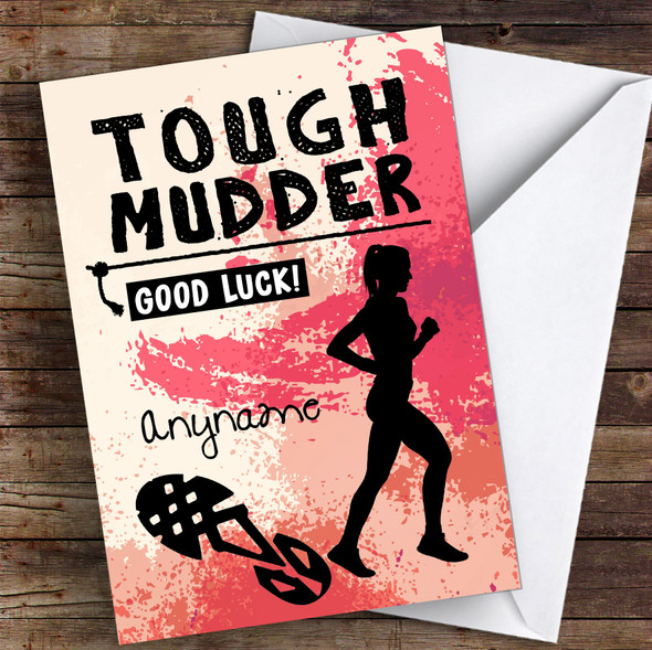 Tough Mudder Female Good Luck Personalised Good Luck Card