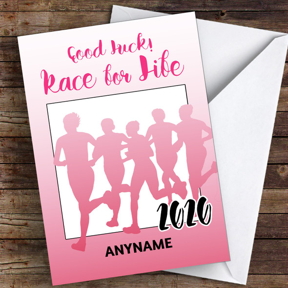 Race For Life Good Luck Personalised Good Luck Card