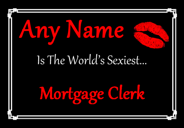 Mortgage Clerk Personalised World's Sexiest Placemat