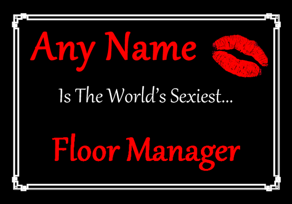 Floor Manager Personalised World's Sexiest Placemat