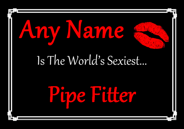 Pipe Fitter Personalised World's Sexiest Placemat