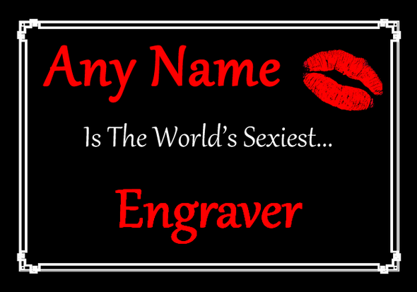 Engraver Personalised World's Sexiest Placemat