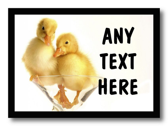 Cute Ducklings Personalised Computer Mousemat