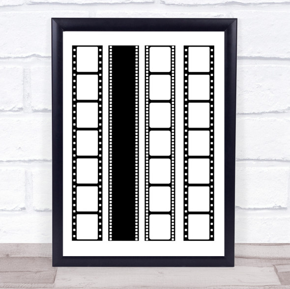 Film Reels Vertical Wall Art Print