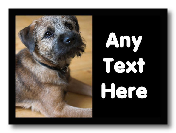 Border Terrier Dog Personalised Computer Mousemat