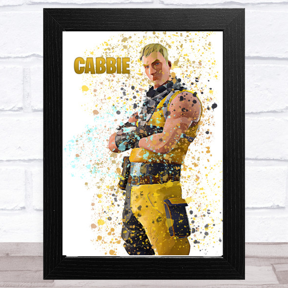 Splatter Art Gaming Fortnite Cabbie Kid's Room Children's Wall Art Print