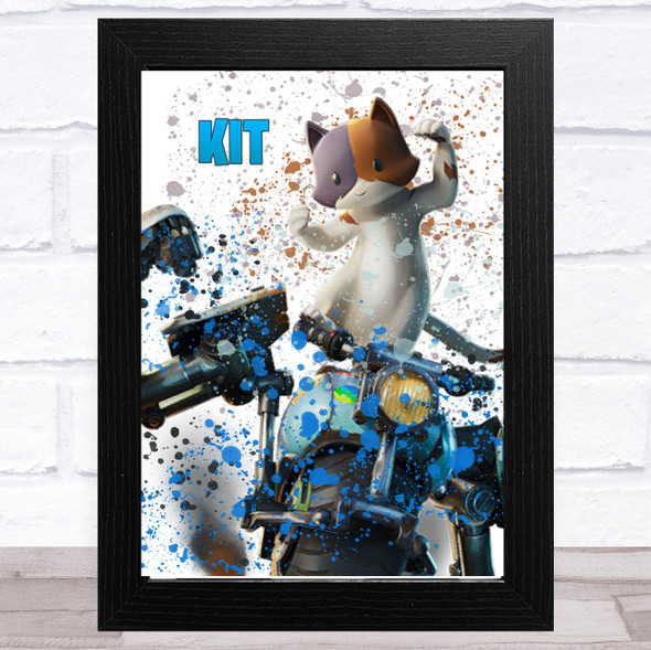 Splatter Art Gaming Fortnite Kit Kid's Room Children's Wall Art Print