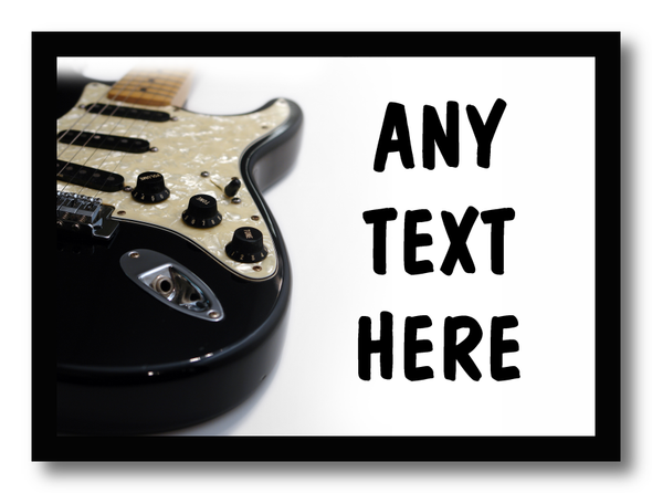 Electric Guitar Personalised Computer Mousemat