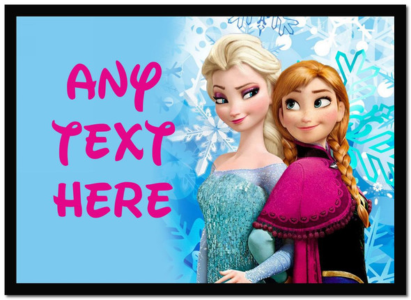 Frozen Anna And Elsa Personalised Computer Mousemat