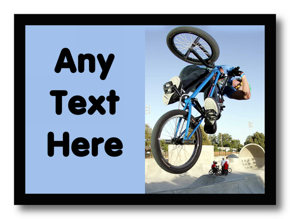 Bmx Bike Personalised Computer Mousemat