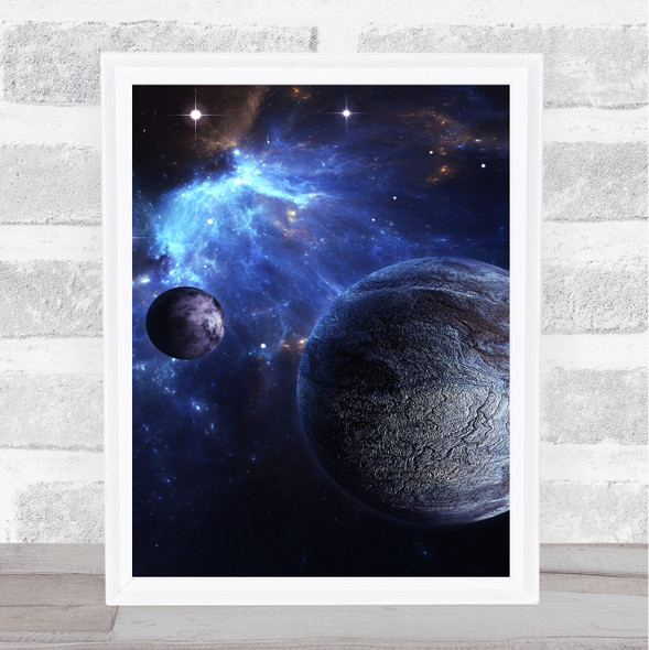 Celestial Collection Planets Space Design 4 Home Wall Art Print