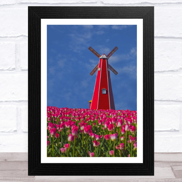 Windmill Collection Design 6 Home Wall Art Print