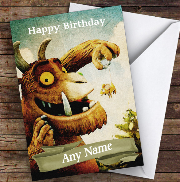 Vintage The Gruffalo Children's Kids Personalised Birthday Card