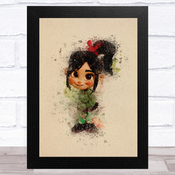 Wreck-It Ralph Vanellope Von Schweetz Retro Children's Kid's Wall Art Print