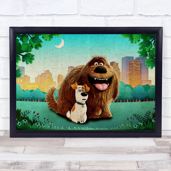 The Secret Life Of Pets Duke And Max City Children's Kid's Wall Art Print